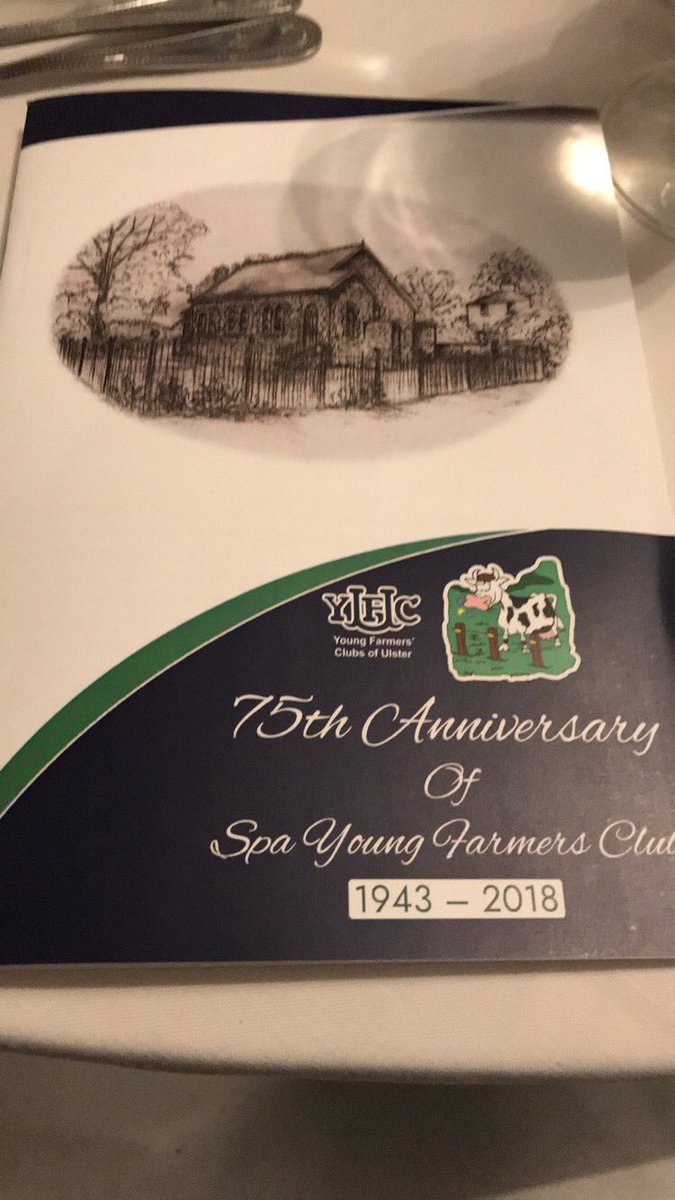 RobertaSimmons8's tweet photo. Delighted to have been asked as Guest Speaker at @spayoungfarmers 75th Anniversary Dinner tonight. Congratulations to the Club on their Diamond Anniversary & best wishes for many more successful years ahead #SpaYFC #DiamondAnniversary https://t.co/MPiAciQHbi