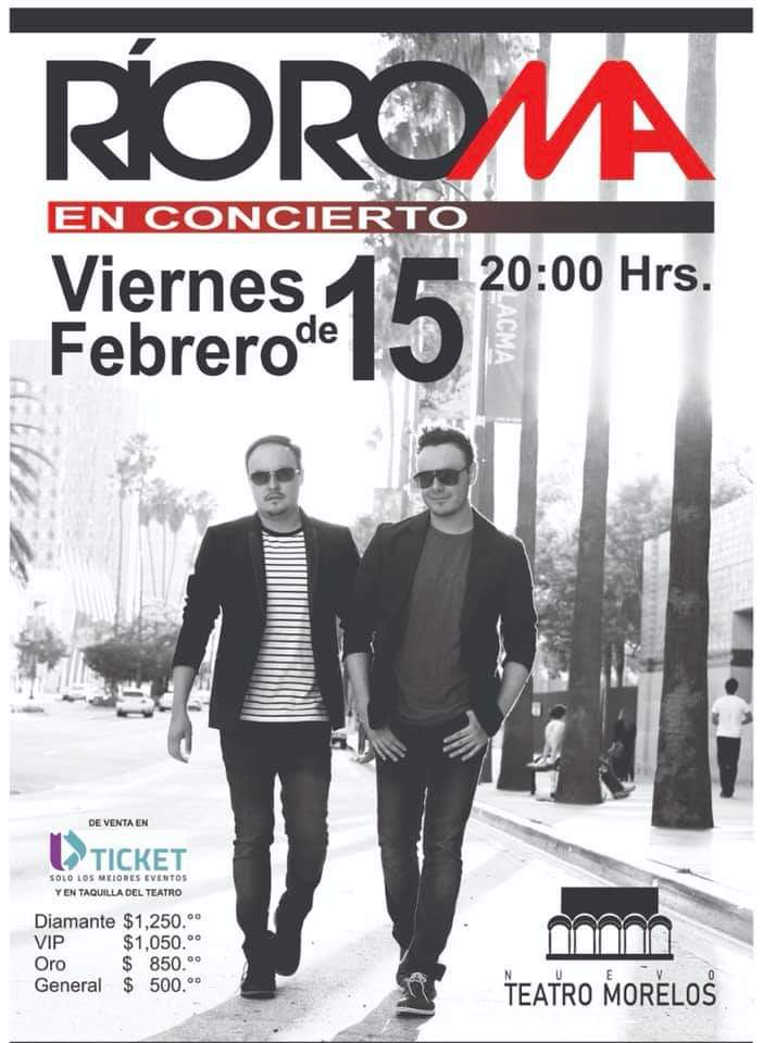 AranzaChi's tweet photo. El 15 de febrero ❤ llega el Romanticismo de #RioRomamx a Toluca al teatro morelos no puedes faltar a partir de las 20:00 Hrs ❤ https://t.co/Af7n5062ha
5
