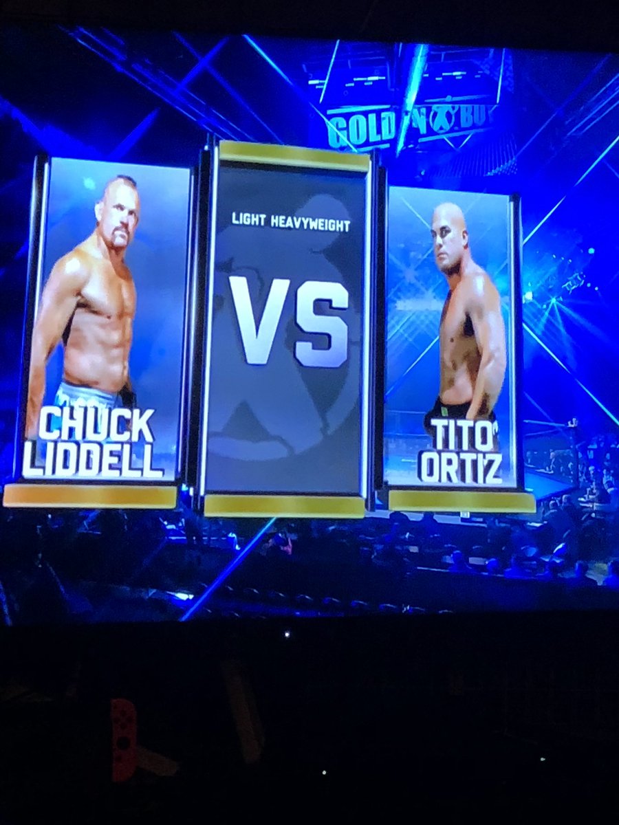 casshammer81's tweet image. History being made!!!! #teamliddell #LiddellOrtiz3