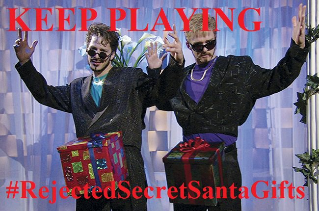 WGIGNewsTag's tweet photo. Hilarious! Keep them coming! Keep playing:

#RejectedSecretSantaGifts 

@ATwistedSis @Acidic_Blonde @dirtroaddiva1 @gigirules7 https://t.co/8cyPlBmfWO