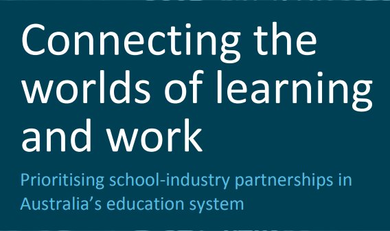 PavilionSchool's tweet photo. "Opportunities to engage with industry partners are
particularly important for young people from low SES backgrounds who may lack the networks that facilitate access to a broad set of employment opportunities." 

Crucial takeaway from @Mitch_Inst https://t.co/XrWF6H1iKm #aussieEd https://t.co/xuBhvjkAer