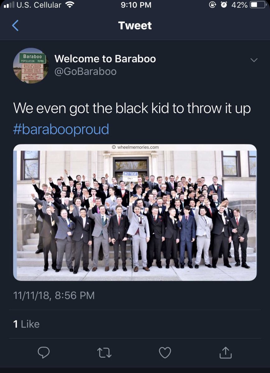 Amy_Siskind's tweet photo. So just curious @LoriMMueller - when the boys tweeted "We even got the black kid to throw it up" - why do you think they meant? #BarabooShame https://t.co/l531S0zFHe