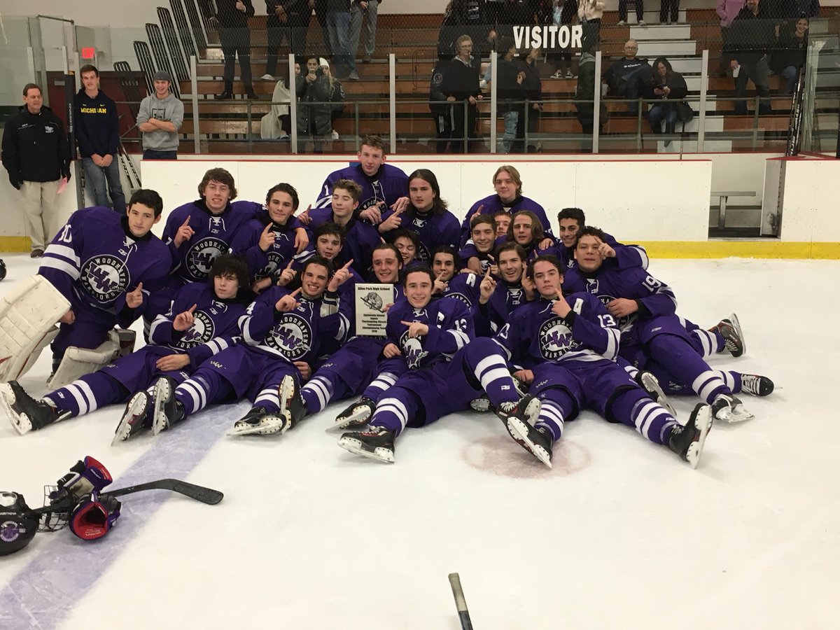 WoodhavenPuck's tweet photo. Warriors take home the Championship beating Allen Park Hockey 6-2 in Allen Park’s 18th annual Thanksgiving tournament. Great leadership from our Seniors and impressive win for the boys!
#1G
@MIPrepZone @tribe_warrior @WoodhavenHigh @SCScores https://t.co/QxqyDCs9qn