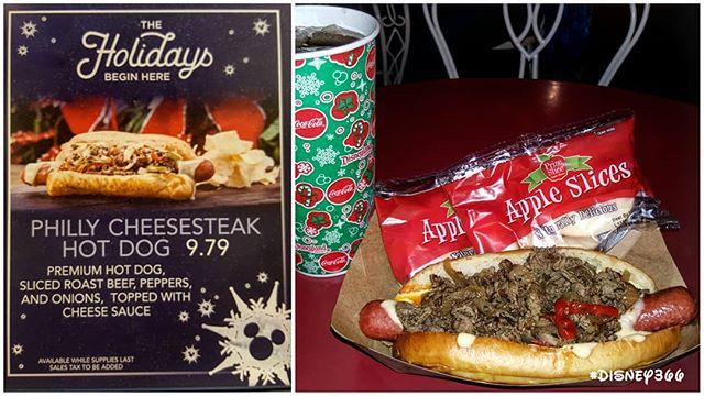 Disney366's tweet photo. Day 2520: Another #Tasty #HotDog on #MainStreet, the #PhillyCheesesteakHotDog.
#Disney366 @@Disneyland @@DisneylandToday -
LOCATION:
#CokeCorner #RefreshmentCorner #MainStreetUSA #Disneyland -
DISNEY:
#Disneyland366 #Disneyland2018 #DisneyTime #DisneyS… https://t.co/w04DyrliP2 https://t.co/SWQakZbRDh