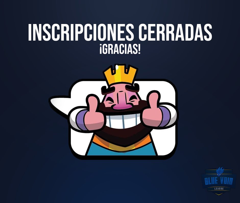 ¡INSCRIPCIONES CERRADAS!

Estamos felices de anunciar que en menos de 24 horas se acabaron los cupos para la primera edicion de la Blue Void League.

En el correr de los días vamos a estar anunciando a todos los equipos y recuerden seguirnos para estar al tanto de las novedades.