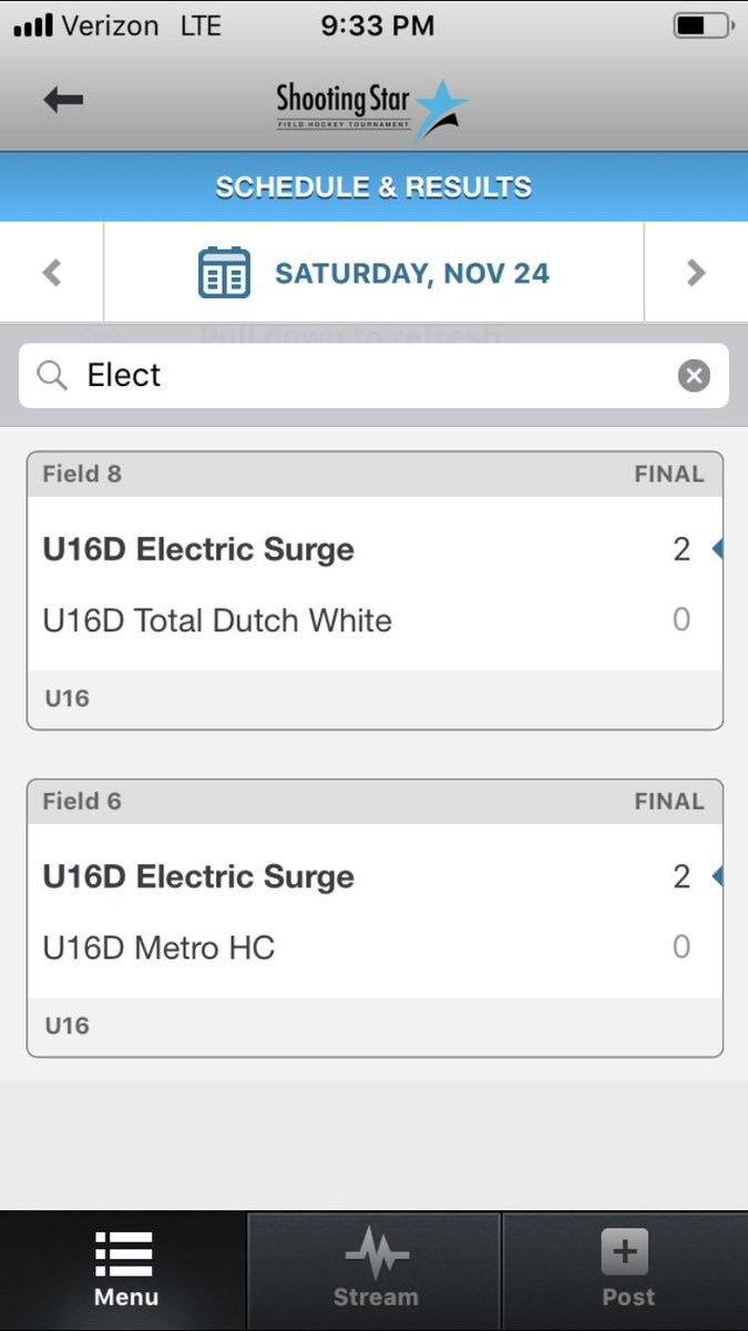 ElectricsurgeHC's tweet photo. Undefeated day @ShootingStarFH Surge U12, U14, U16 and U19 teams! Pouring rain 🌧, 25-37 degree weather, has nothing on Surge mentally tough athletes! https://t.co/JuV6StEV83