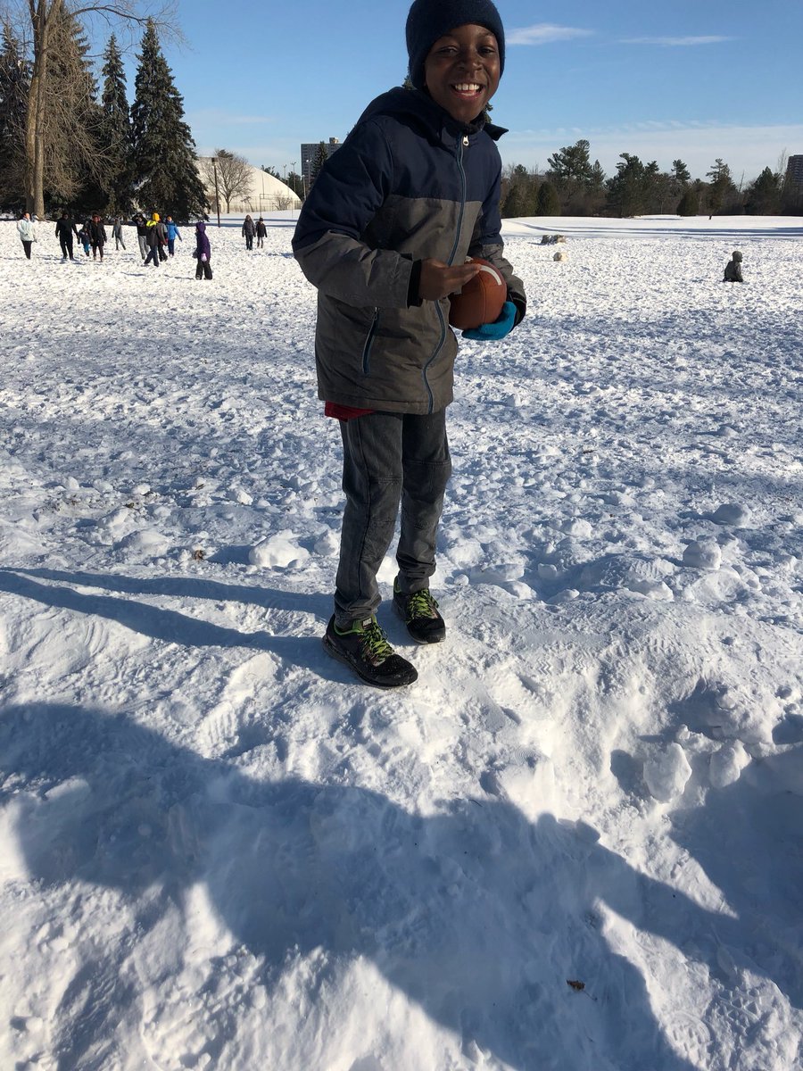 MrPasqua's tweet photo. A few @REDBLACKS fans @FJMcDonaldOCSB showing their pride on Friday.  It was a cold day but the true Canadian in all of them came out.  They were proud to wear their gear but also play football in the snow. #GreyCupWeekend @DCollins_07 @Gelliman82 @DSpencer4_ @WilliamPowell33 https://t.co/mj6UewiCqN
