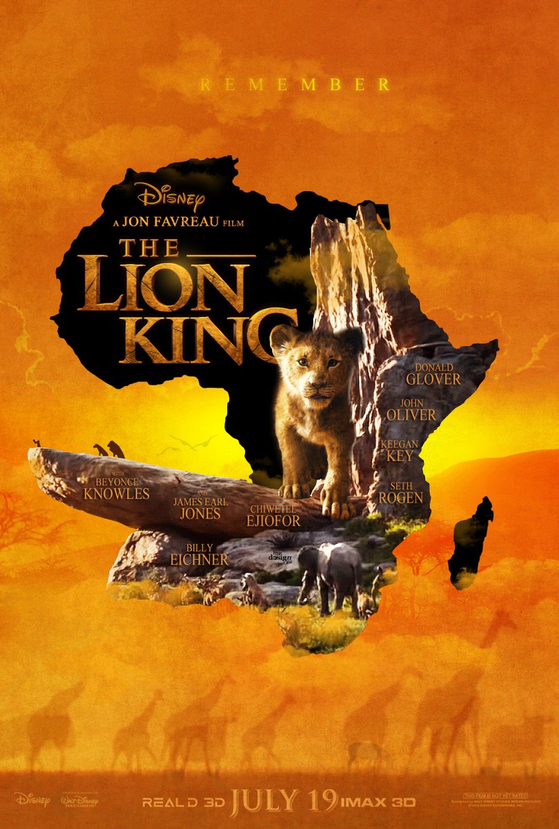 Dettrick Maddox Lion King 19 Movie Poster Lionking Lionkingtrailer Disney Simba Mufasa Waltdisneyco Disneystudios Disney Asadayaz Jonfavs Beyonce Donaldglover Screenrant Mattdolloff Screenjunkies Rottentomatoes Erikdavis