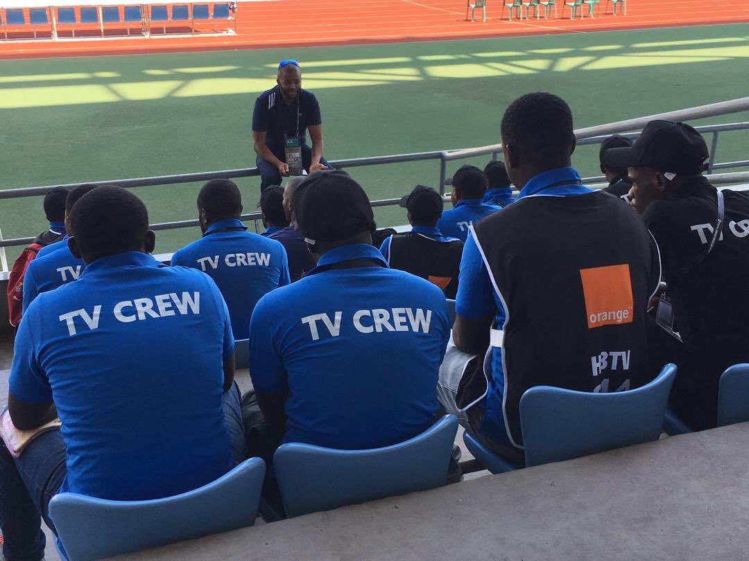 ad_VisorsGH's tweet photo. We have ended the first half of production for the @CAF_AWCON with Group stages matches. 

Now we are switching gears to the semi-final and third-place. 

#WorkAndHappiness https://t.co/53YEqJrsl5