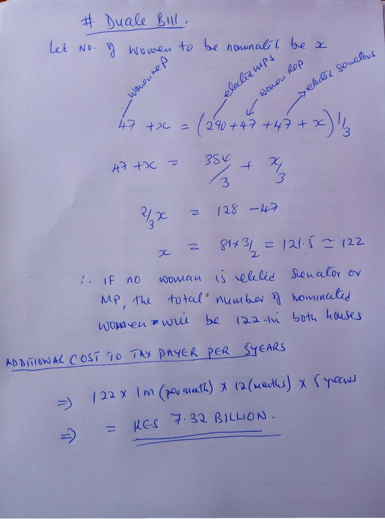 miruruwaweru's tweet photo. #DualeBill shall increase No.  of nominated MPs to as much as 122, costing the tax payer up to KES 7.32 Billion for a five-year period. You need to urgently endorse the #PunguzaMizigo campaign to whitewash #DualeBill  https://t.co/s37RgVAQ5i @EAukot @fokango https://t.co/nN36YJSCJB