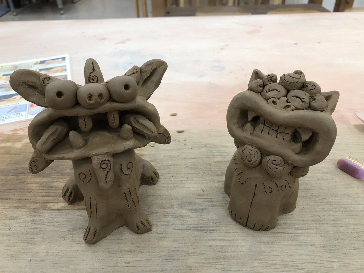 手作りシーサー