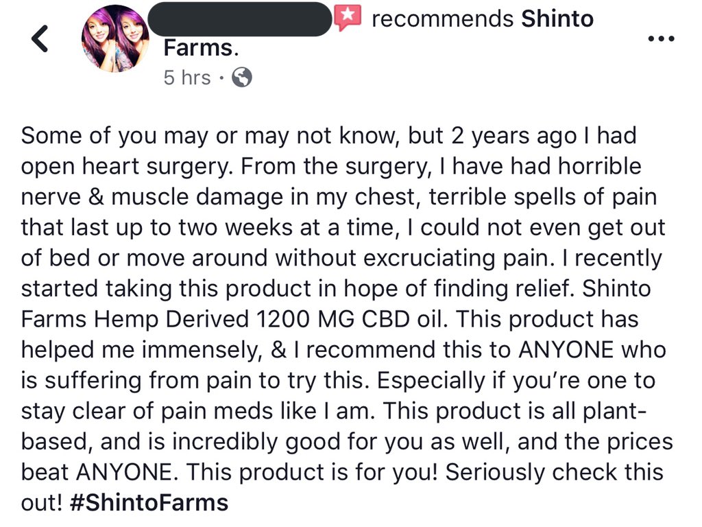 ShintoFarms's tweet photo. Thank you for the feedback! Always the amazing results we strive for, and the results of an incredible plant. #CBD #Hemp #ShintoFarms https://t.co/OPBNLXHXuA