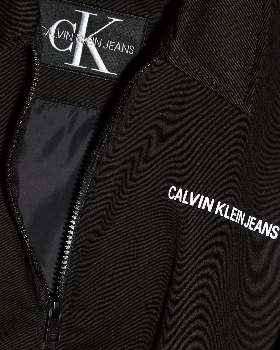 calvin klein institutional logo coach jacket