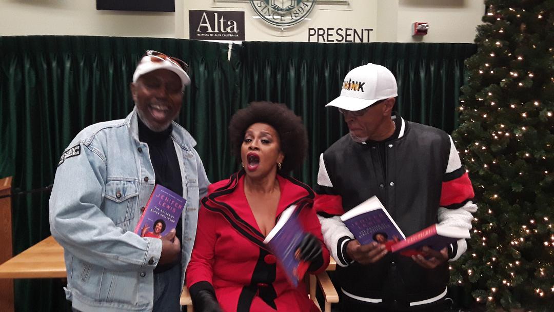 think_big_inc's tweet photo. Bishop Harold Jackson and Willard Pugh were honored to hang out with Ms. Jenifer Lewis today at Vroman's Bookstore. She was gracious enough to lend her voice to a sound bite announcing our giveaways of her new Memoir, "The Black Mother of Hollywood". #thinkbiginc #kjlhradio https://t.co/rO0bpm4RAB