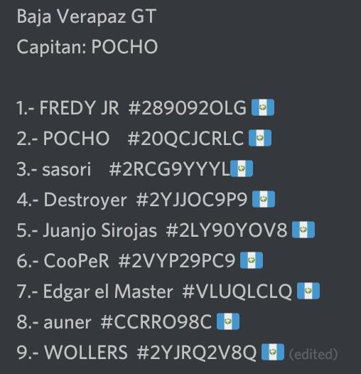 TeamB_V_GT's tweet photo. #RosterOficial Team Baja Verapaz GT. Hay un cupo disponible, quien desee puede audicionar... pronto empezará la #LeagueOfLegends https://t.co/8NIszIv6lZ