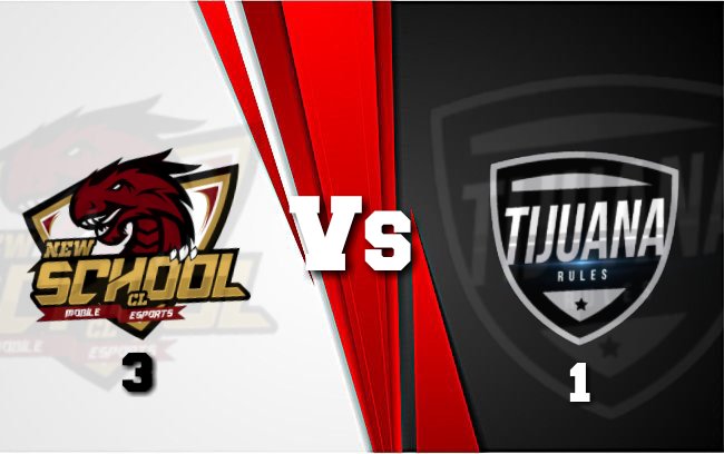 #Resultados | 16Avos de Final

🆚: <a href="/NewSchool_CL/">New School CL (Cerrado actualmente)</a> Vs @TijuanaRulesCR 
📊: NS [3] - [1] TR

➖➖➖➖➕➖➖➖➖

📢Un NS que ingreso a ultimo momento por la expulsión de un equipo, estuvo a la altura y demostro su juego ante un TR que no supo que hacer, Gg Wp!