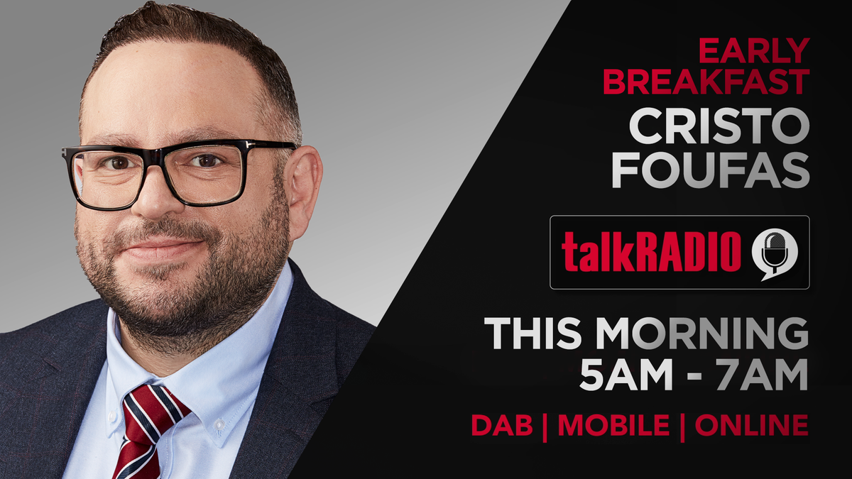 TalkTV's tweet photo. In the first hour of The Cristo Radio Show:
► Should police still be spending money searching for Madeleine McCcan?
► The latest on the California wildfires

@Cristo_Radio | @Kasmira_e | https://t.co/sv3MZUm41c https://t.co/HfYB2iCBfr