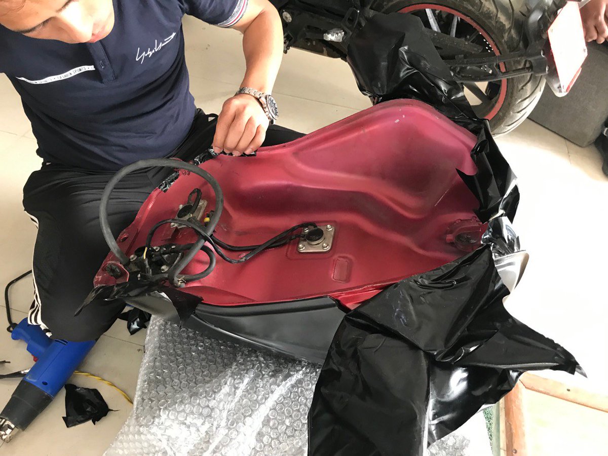 tkps_tmg's tweet photo. #Wrapping #benelli bike. https://t.co/ru7BMIDGty