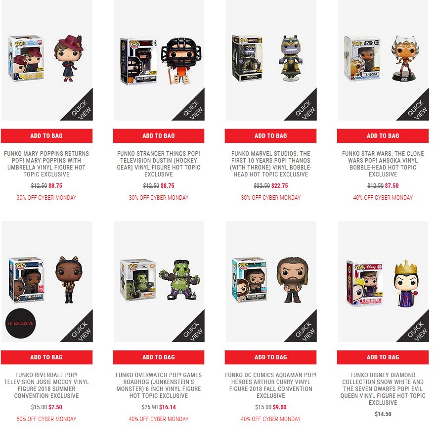 funko pop cyber monday