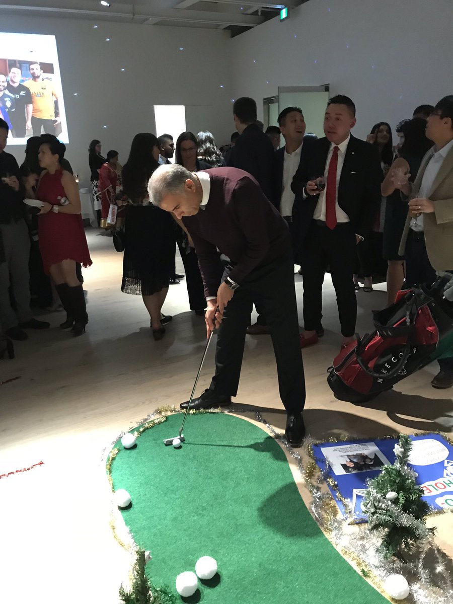 Team LC had a blast at the ‘Ho Ho Hole in one’ station at our NSVDT Holiday Party @ Polygon Gallery 👍🏼 #NSVDT #BMOBash2018