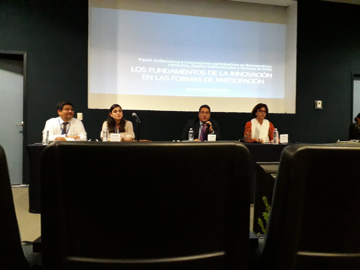 Maru_Ascolani's tweet photo. En #CLAD2018 @GIGAPP Latino Panel: Gobernanzas e Innovaciones Participativas en América Latina: analizaron 6 innovaciones democráticas en Py @CeciliaGuemes @Latinnoproject @QuimBrugue @ernestovelazco @cesarncruz @msaludpy @reaccionpy @AQEpy @CIRDcapacita @dncp_Py @senac_py https://t.co/vQd3HY2PoG