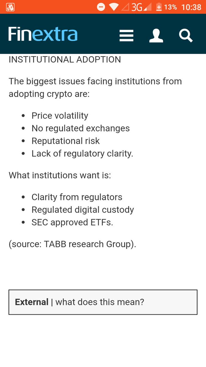 SOVREN_STX's tweet image. What stops institutional investment? All these points are exactly what Sovren is addressing,regulated securities trading platform with custodial service,trade safely and securely, make payments, borrow against portfolio,a new era of trading ~
finextra.com/blogposting/16…
#sovren #svrn