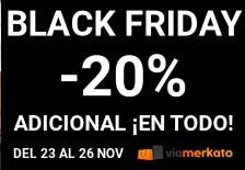 20% de descuento adicional en todos nuestros productos de Viamerkato, sólo en the-blackfriday.com #blackfriday