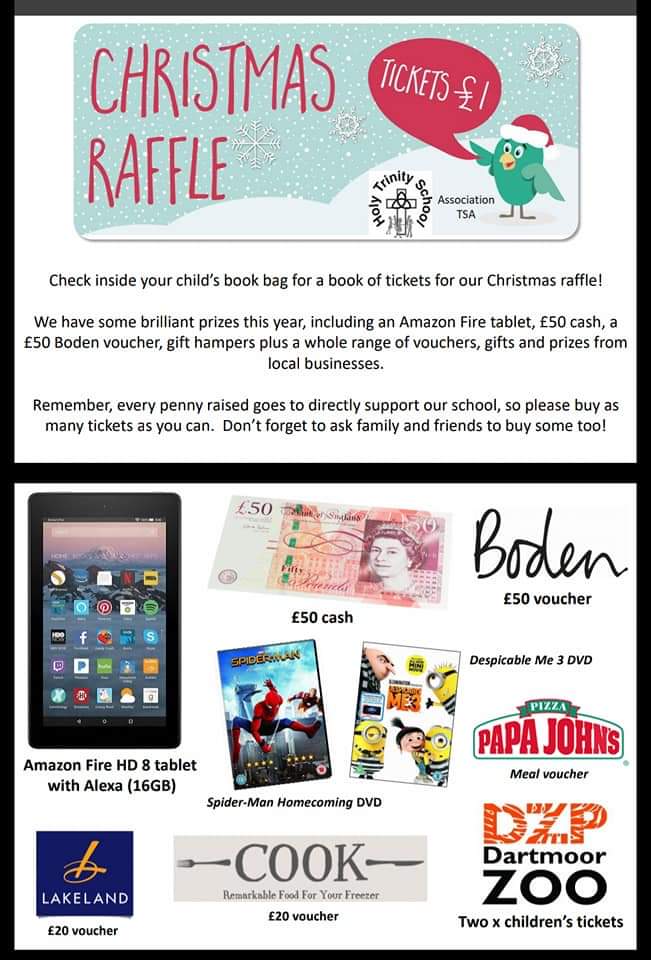 TrinityTSA's tweet photo. The Holy Trinity school Christmas Fair is shaping up really nicely! Thankyou to all the local organisations who have supported us and donated.. Our Raffle is going to be truly amazing! https://t.co/OEFQvshXtN