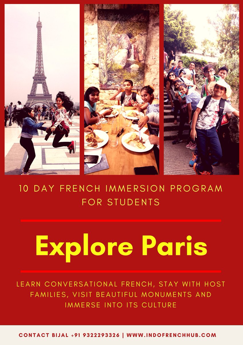 Great opportunity to travel to Paris with your students ✈ - mailchi.mp/eff2527bf2f5/e…
