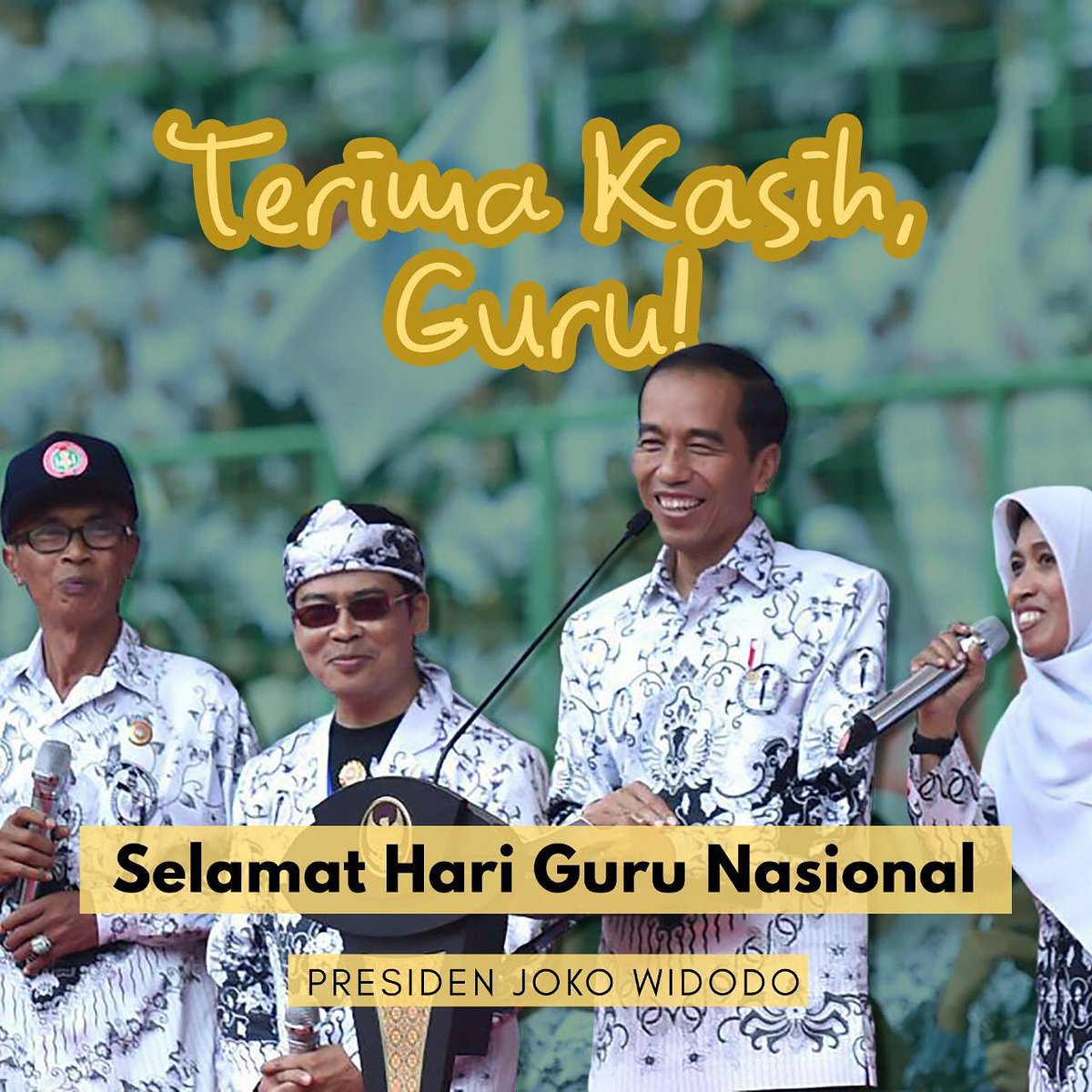 Pendidikan adalah jalan panjang yang ditempuh sebuah bangsa yang menghadapi tantangan untuk membangun identitas, karakter, dan martabatnya. Di jalan inilah tugas guru tidak akan tergantikan.

Mereka menggali, menyadarkan, dan menggerakan anak didik pada kebenaran dan kebaikan.