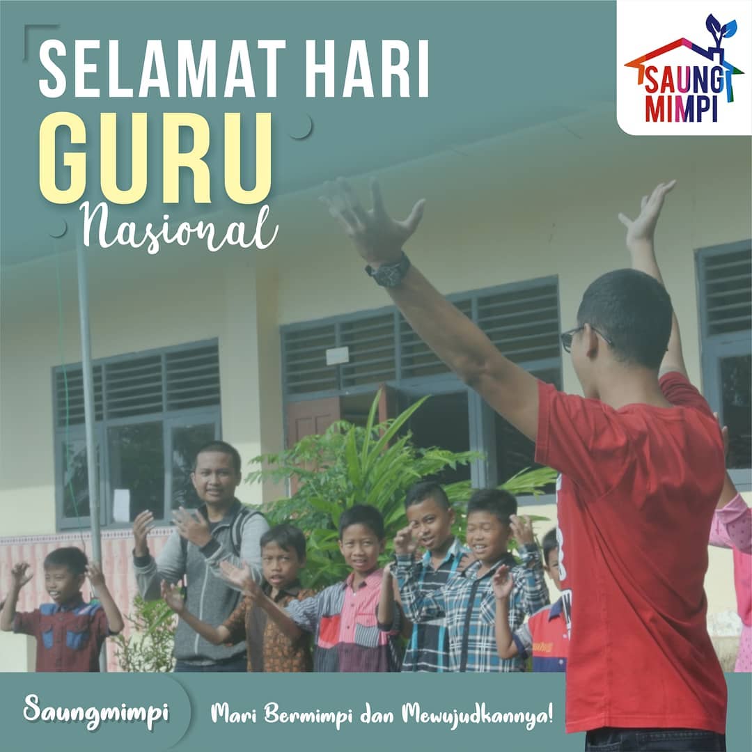 saungmimpi's tweet photo. Terima kasih guru, jasamu sungguh tidak bisa dibandingkan dengan secuil materi yang kami bayar. Semoga hutang rasa ini bisa kami lunasi, kepada generasi berikutnya.
Selamat hari guru 2018.
Panjang umur semangat berbagi! https://t.co/Zp4LeiKrRy