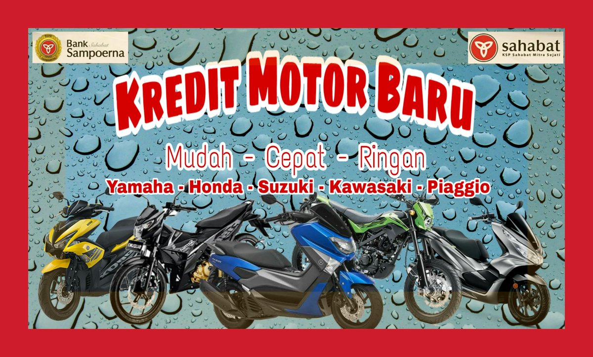 Kredit Motor Baru
Mudah Pengajuannya, Cepat Prosesnya, Ringan Cicilannya, prioritas wilayah Jabodetabek, berminat silahkan chat by WA: 0857.10.111.648
#kreditmotor #kreditmotorjakarta #kreditmotorbaru #kreditmotortangerang #kreditmotorbekasi #kreditmotordepok