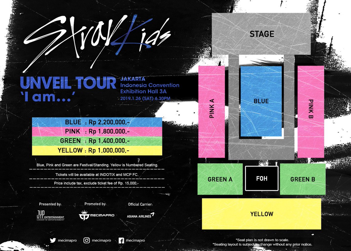 [Stray Kids UNVEIL TOUR 'I am…’] 
in JAKARTA

■ TICKET OPEN
-Early Bird Sales 
2018.11.29 (THU) 4PM(WIB) 
@ MCP (instagram.com/mecimapro)

#StrayKids #스트레이키즈 
#UNVEILTOUR #Iam