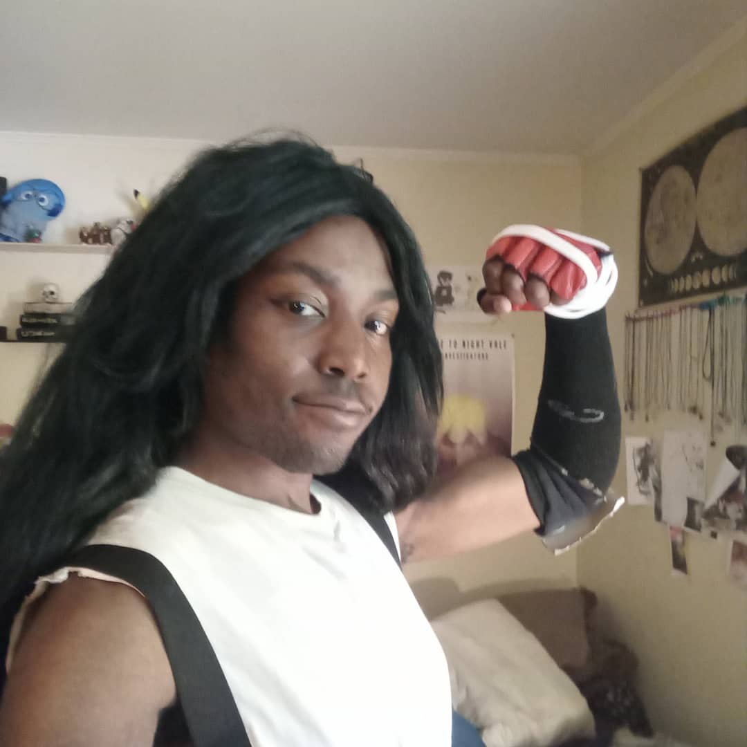 CosLMNhere's tweet photo. Some #cosplayselfies #davestrider #dovestrider #davestridercosplay #TifaLockhart #tifacosplay #swfinn #finncosplay https://t.co/Oq8yFKAyDf