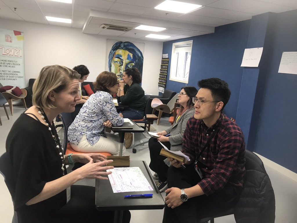 JordanDavidA's tweet photo. Informed by #student_voice, parent perspectives, expert research, and classroom observations #CFGrowth teachers pitch their transformed actions with critical friends to improve student learning. @NISTSchool @WAB_LIVE @yis @HongKongAcademy https://t.co/yzYGjfEc7X