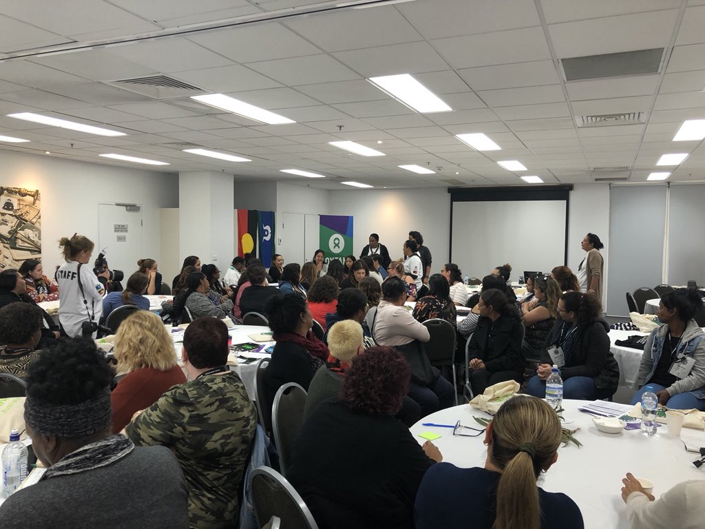 NACCHOAustralia's tweet photo. Over 70 Aboriginal and Torres Strait Islander women have come together for this years 7th Oxfam Australia Straight Talk National Summit in Canberra #ST2018 #StraightTalk2018 #strighttalk @OxfamAustralia https://t.co/Y6DtVcIx79