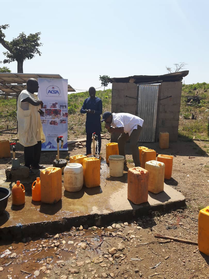 ACSAOFFICIAL's tweet photo. The family of the Association of Community support ambassadors, our friends and supporters are pleased to announce, we finally have water in #Luvu  IDP camp,  Nasarawa state.  #ACSA https://t.co/9TND7nGAbE