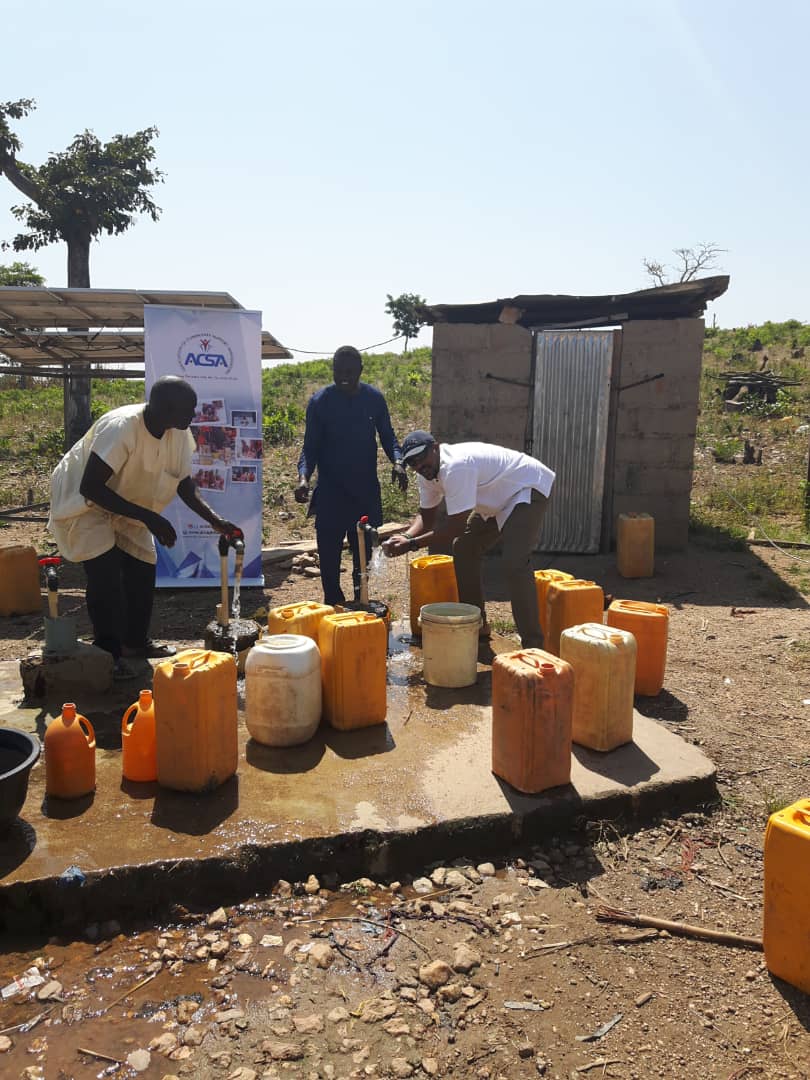 ACSAOFFICIAL's tweet photo. The family of the Association of Community support ambassadors, our friends and supporters are pleased to announce, we finally have water in #Luvu  IDP camp,  Nasarawa state.  #ACSA https://t.co/9TND7nGAbE