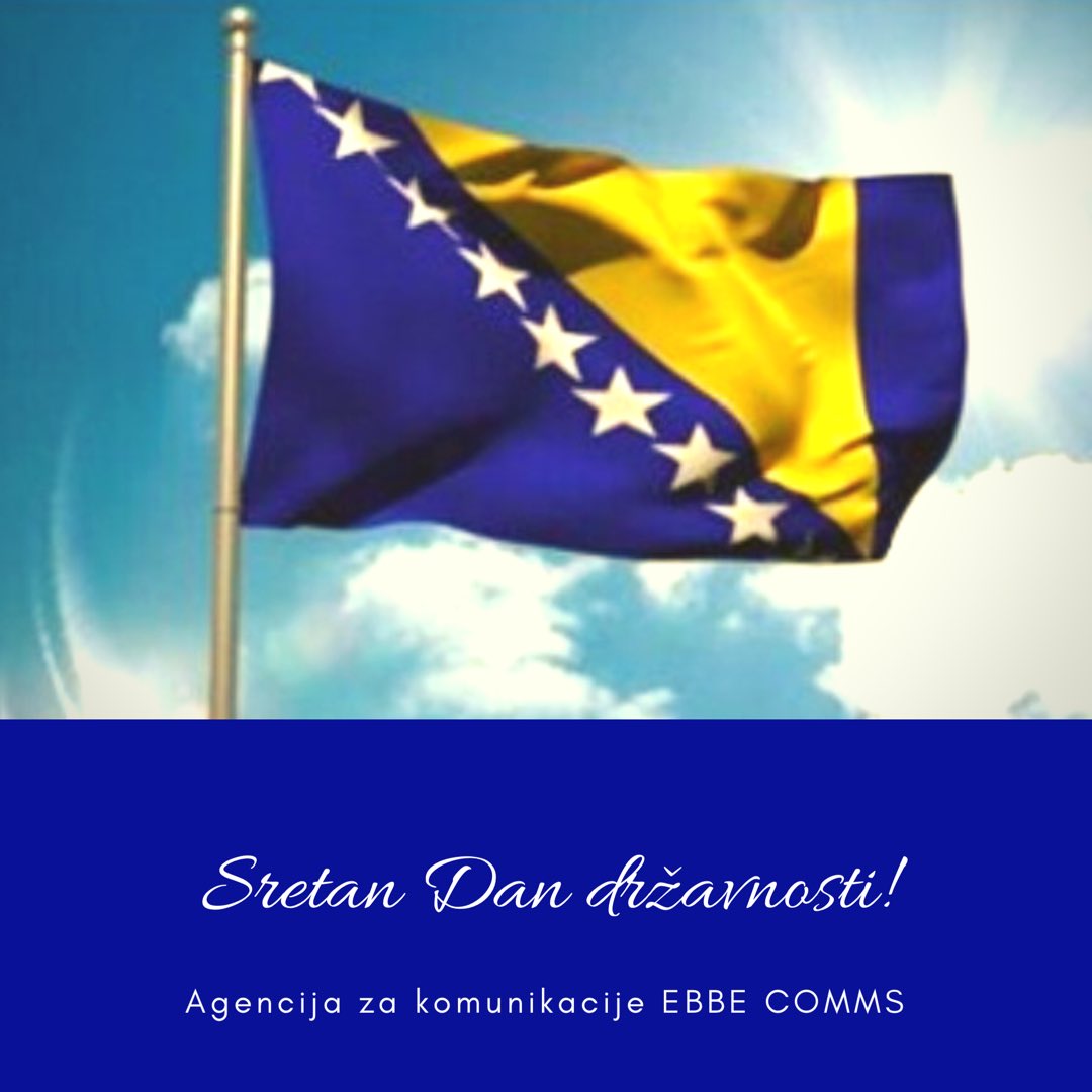 ebbecomms's tweet photo. Sretan Dan državnosti Bosno i Hercegovino 🇧🇦🇧🇦🇧🇦💙💛💙💛 #bosnia https://t.co/3rIBa9gZwJ