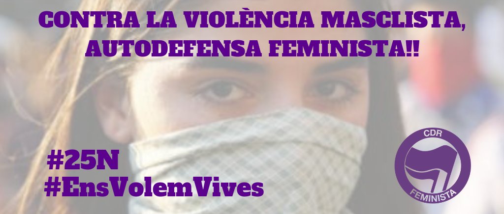 CDRCerdanyola's tweet photo. 🔴 Avui #25N volem deixar ben clar que contra la violència masclista no farem #NiUnPasEnrere ✊

👉 Avui cridem ben fort allò de #SiEnsTocanAUnaEnsToquenATotes ‼️

#DecidimSer #CDRFeminista
#EnsVolemVives #NiUnaMés https://t.co/U4vLbPVVSp