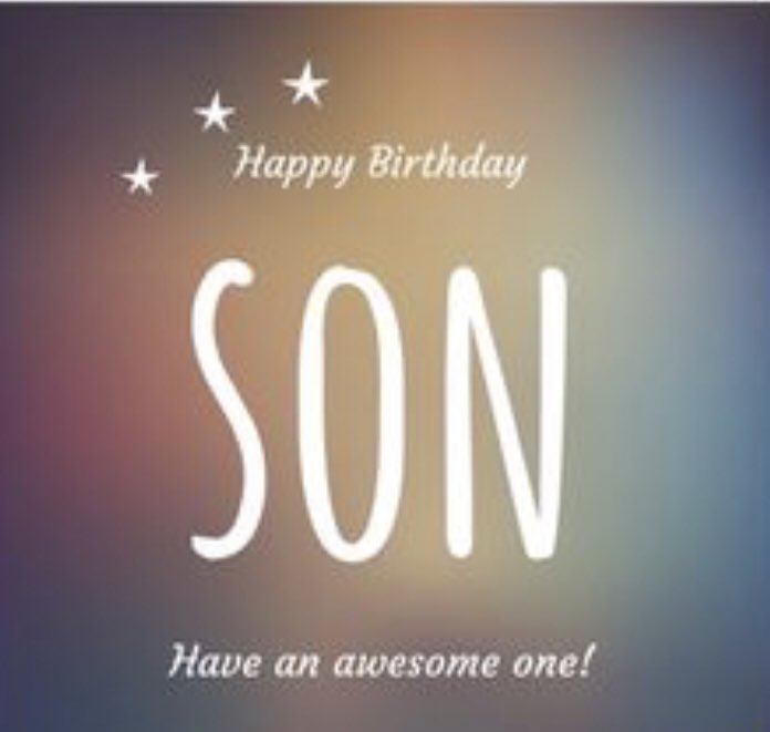 Van harte gefeliciteerd met de verjaardag van je zoon
