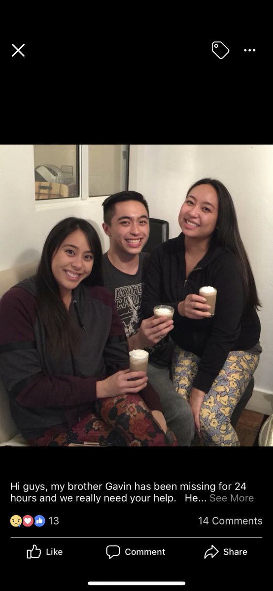_Maarleeeneee's tweet image. PLEASE READ! My cousin Gavin has been missing for over 24 hours now. He was least seen around the Golden Gate Bridge Area around 5:30pm November 23. Please if anyone has seen him please let us know. PLEASE RETWEET AND SHARE THIS POST. I just want my cousin back home safe 🙏🏻😔