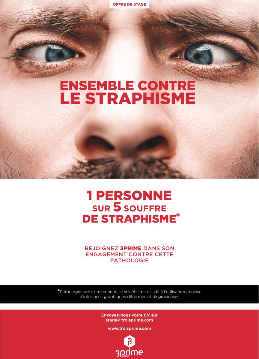 JOIN US 🖐️
Engage-toi dans la lutte contre le straphisme, rejoins notre équipe pour un stage en Création Graphique UI/UX Design, basé à Paris 11 !
Tous les détails ici 👉 ow.ly/6QEC30mIVL8 
#design #stage #ui #ux #graphisme