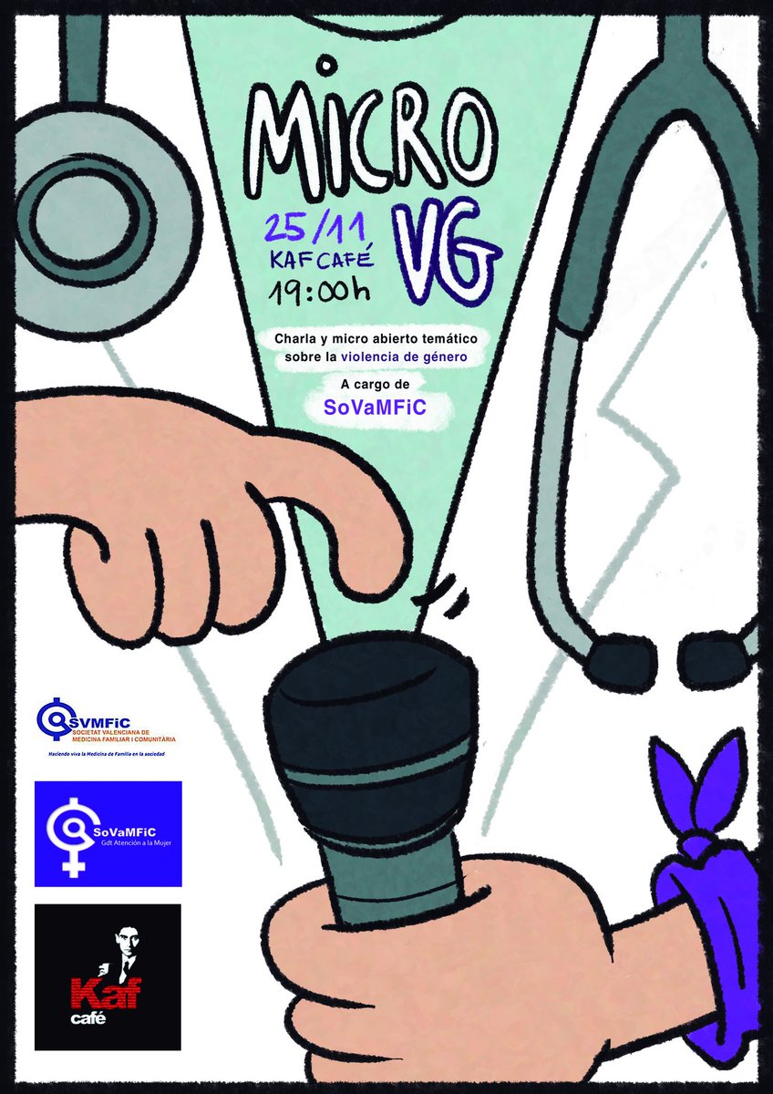 SoVaMFiC_Amujer's tweet photo. Hoy, #25N, #DiaInternacionalContraLaViolenciaMachista:
12:00 h Manifestación en la Puerta del Mar de Valencia.
19:00 h en Kaf Café pequeña charla y micro abierto temático sobre #ViolenciaDeGenero
¡Ven a compartir con nosotras! ¡Juntas somos más fuertes! ¡Os esperamos! #MicroVG https://t.co/tUrsku91qs