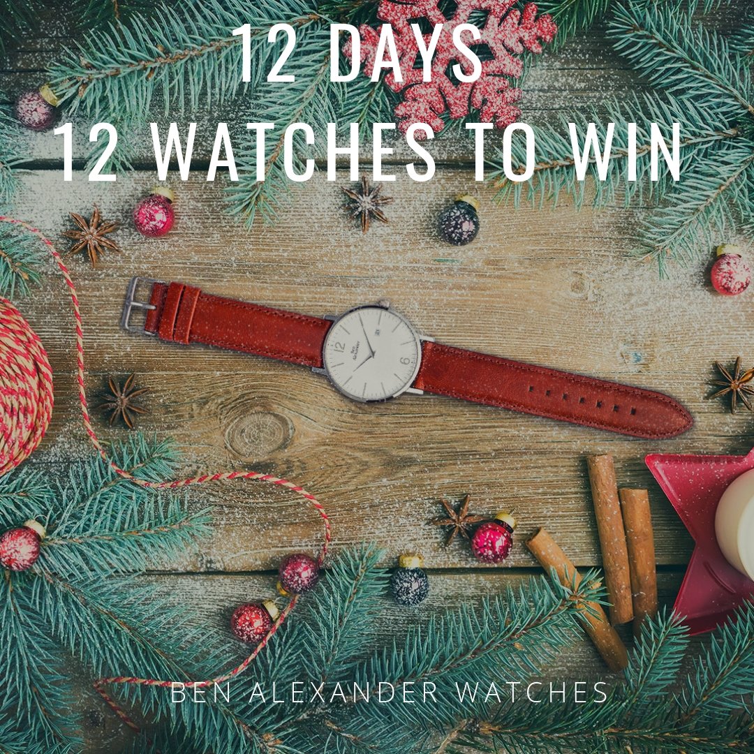 Your chance to win 1 of 12 Ben Alexander Watches, 1 -12th December.  It will be beautifully wrapped and sent to you in time for Christmas. #Contest #giveaway #watches #christmasgiveaway bit.ly/2Rh4h1H