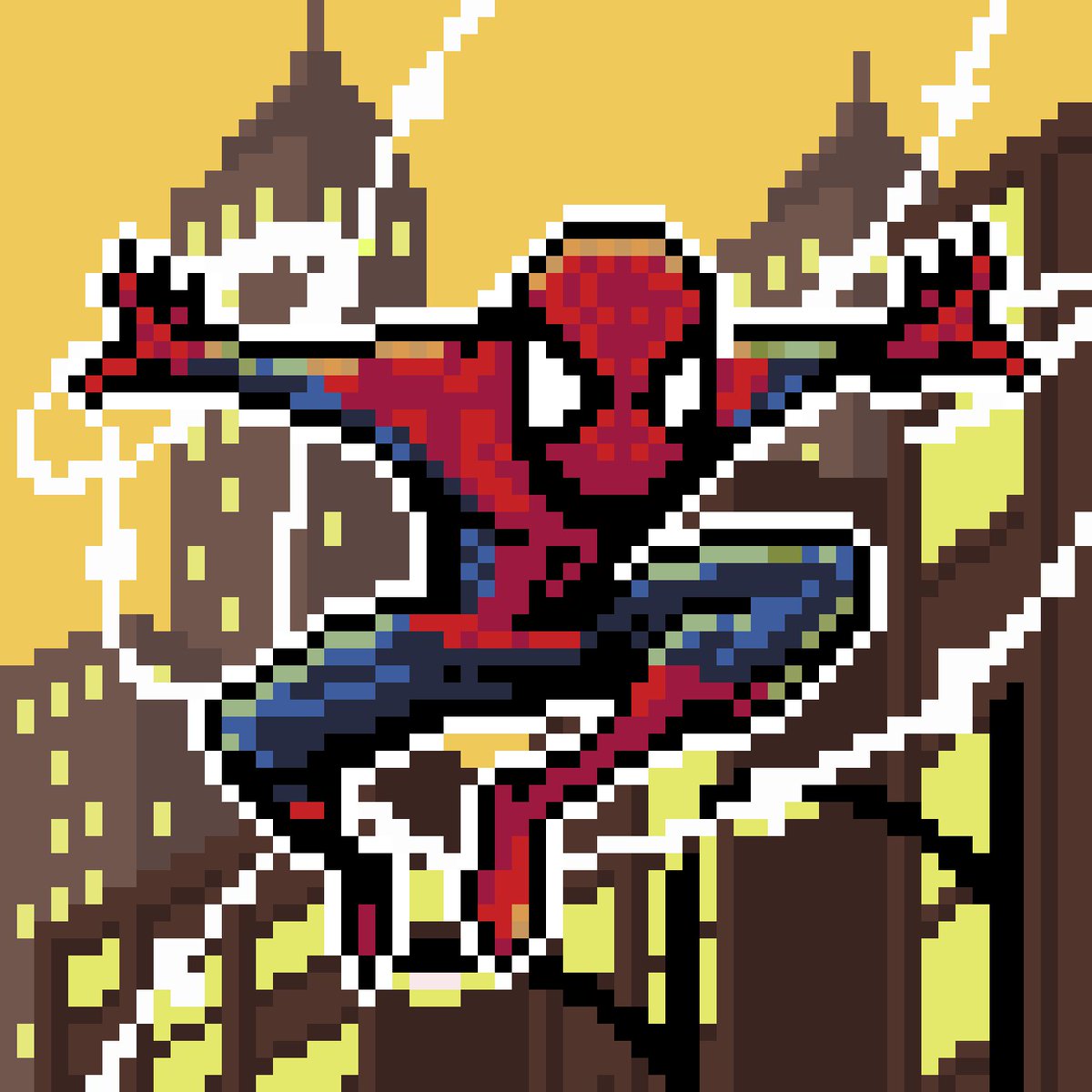 お題「スパイダーマン」だから描く。バチャロ感出ろ！ #6464で同じもの