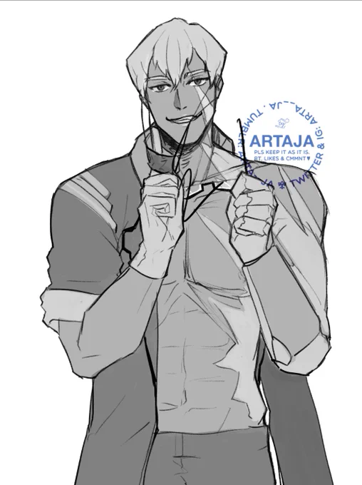 ⚠️ ⅓ Naked dude ⚠️
I just miss drawing Adam, but after drawing this. I feel like he's cuter with his glasses hahaha 