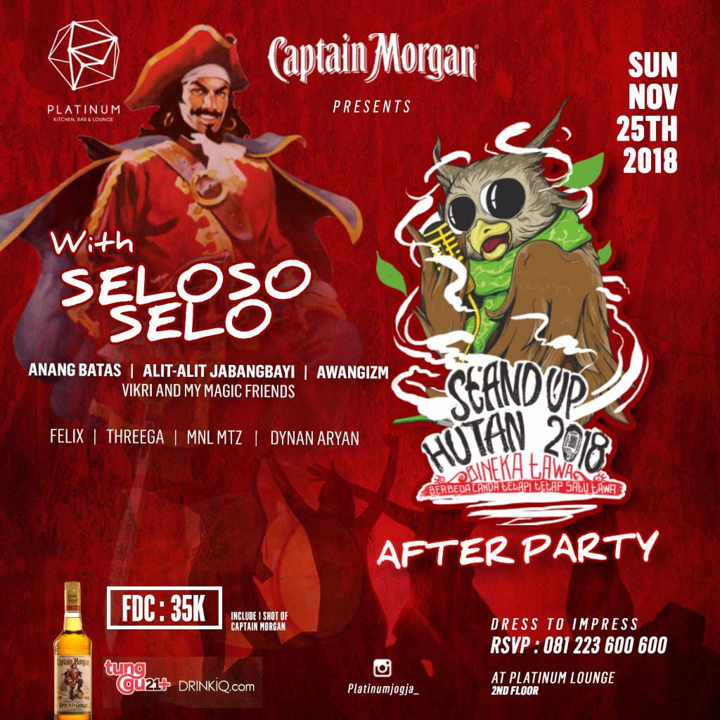 After Party #StandUpHutan2018 with <a href="/selosoSeloID/">#6TahunSELOsoSELO</a> kuy ikutan!!!