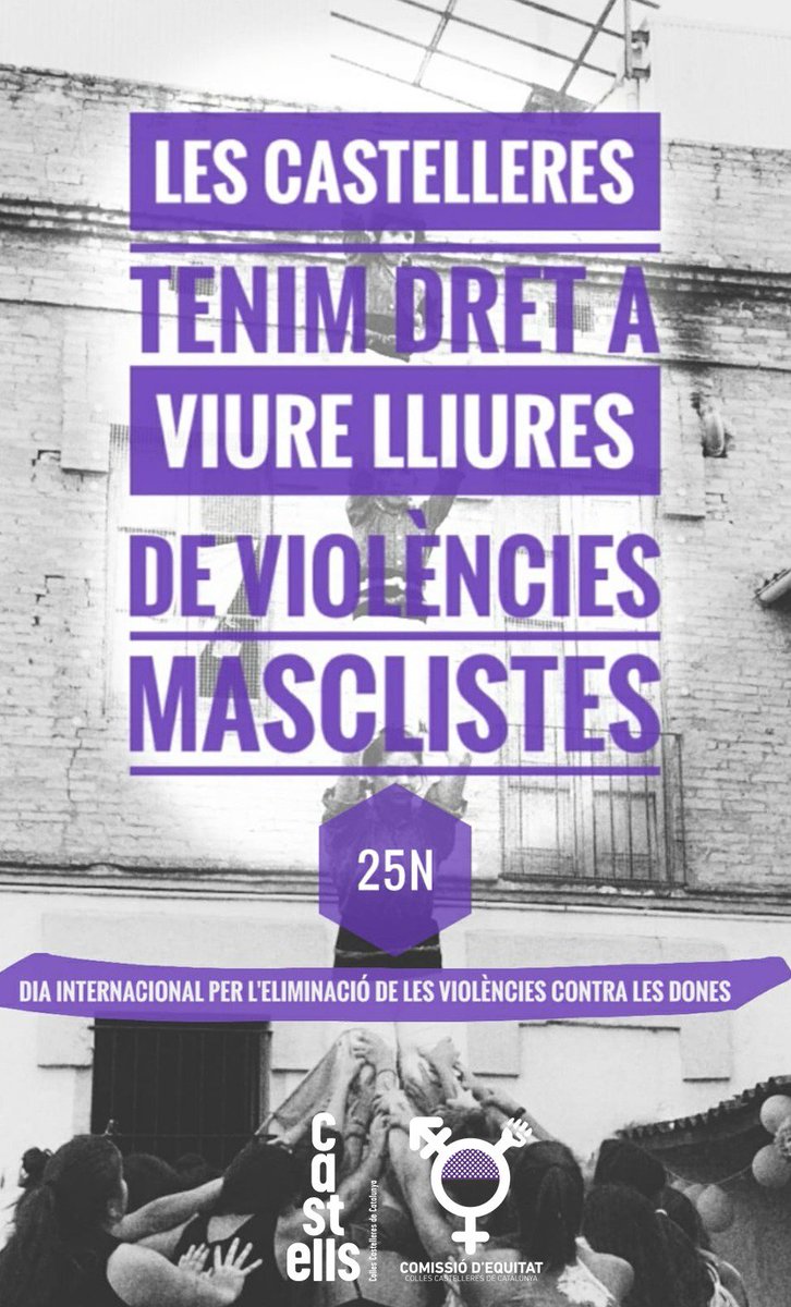 bordegassos's tweet photo. #25NDiaContralaViolènciaMasclista
#SomExemple
#LliuresiSensePor 

Recordeu que avui a les 17:45h alcem un pilar a la plaça de les Neus per donar suport a la causa! No hi pot faltar ningú! https://t.co/9l3ZdwsvfM