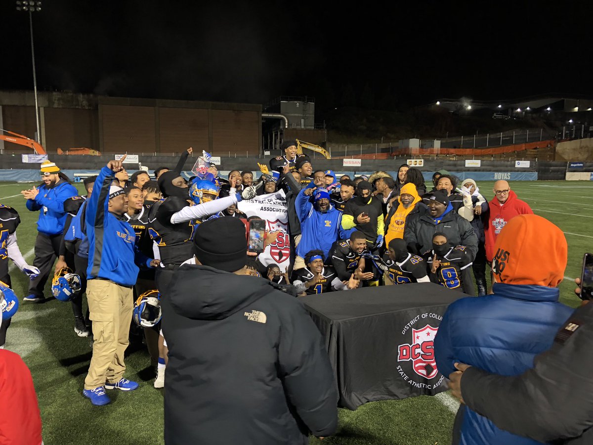 checsports's tweet photo. It’s been a celebration every time we linked up this season 💍💍🏆🏆 #BigBlue #NoKnees #BellGriffins #RingTheBell #CityChamps #StateChamps #TwoRings https://t.co/rbkV3yul5F